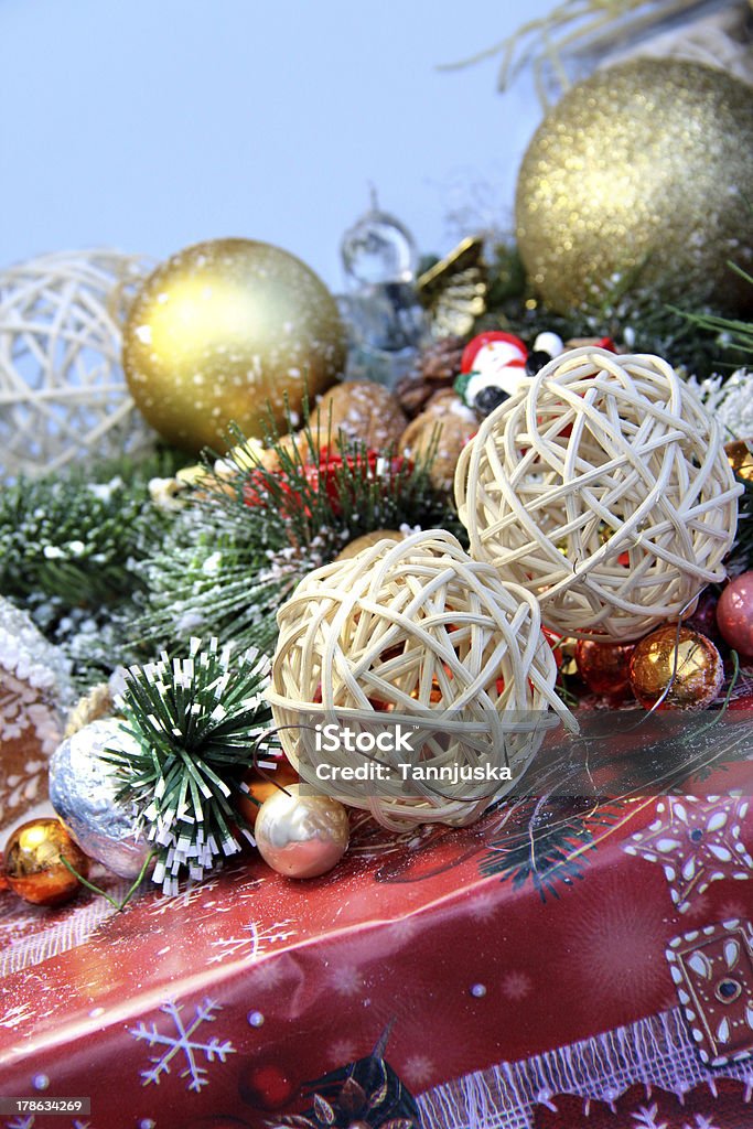 Christmas decorations Big mix of Christmas decorations Angel Stock Photo