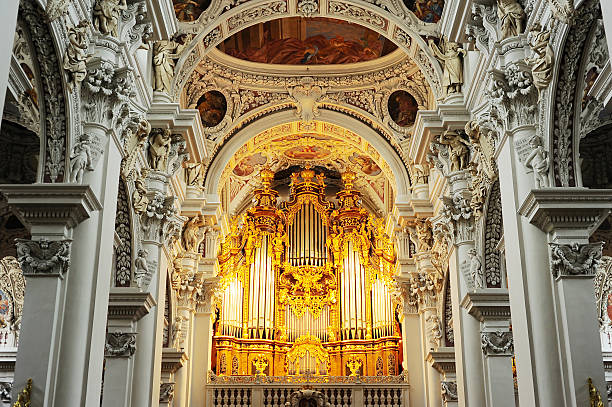 Beautiful ceiling in the Salzburg Cathedral, or Dom.