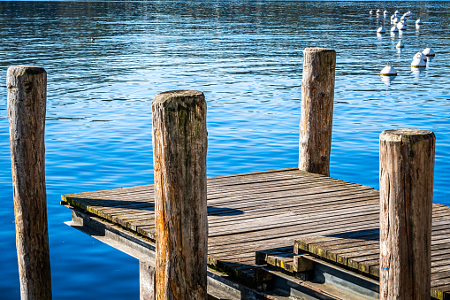 typical wooden jetty in germany - photo