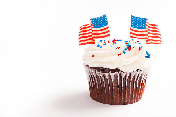 istock Cupcake with the American Flag colors. 178635476