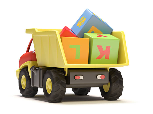 istock Toy truck and cubes 178635924