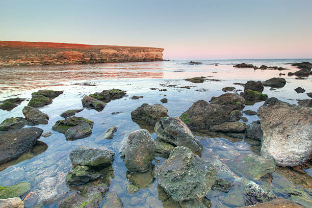 istock Sea landscape at sunset with stones 178636327