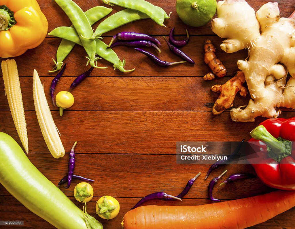 Verdure frame - Foto stock royalty-free di Alimentazione sana