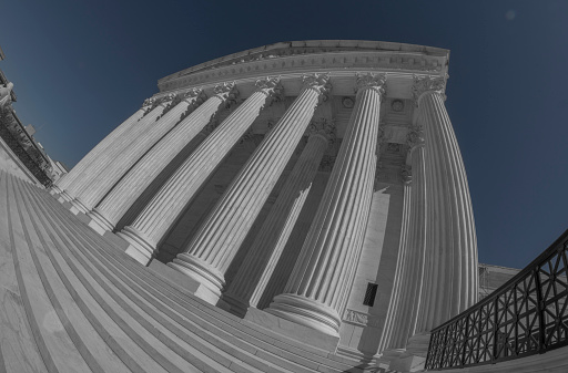 The United States Supreme Court on a Clear Day in Washington DC -
