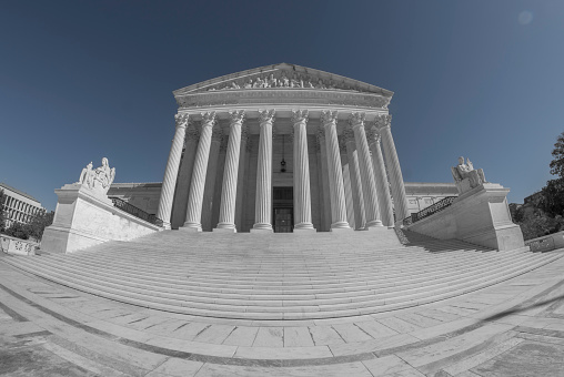 The United States Supreme Court on a Clear Day in Washington DC -
