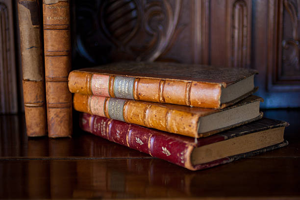 istock Antique books on a shelf 178637191
