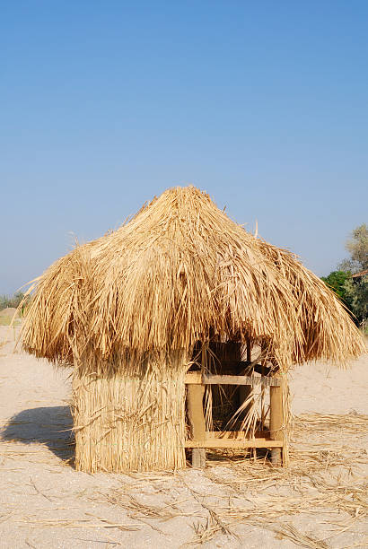 Hut de sec herbe à terre - Photo