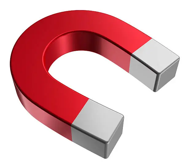 Photo of Red horseshoe magnet
