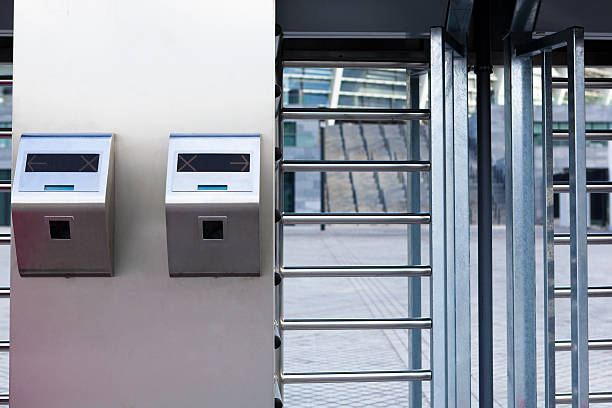 istock Closeup of security turnstile on stadium 178638266