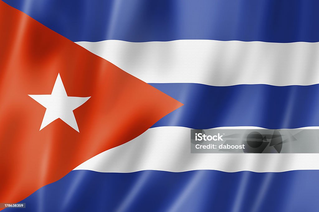 Flaga Kuby - Zbiór zdjęć royalty-free (Ameryka)