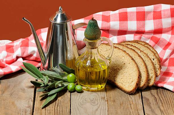 olive oil for tasty recipes stock photo