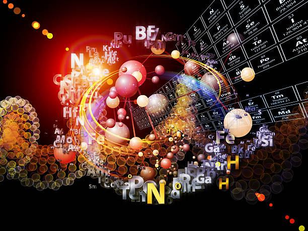 diversidade dos elementos químicos - periodic table chemistry science molecule imagens e fotografias de stock