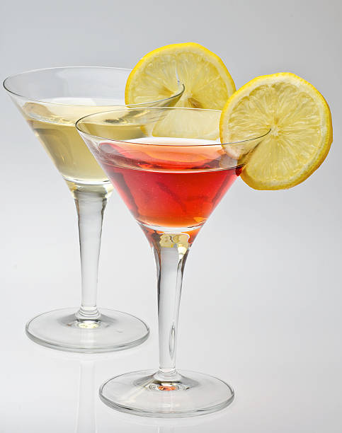 vermouth rosso and white stock photo