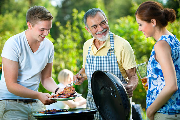 istock Family having a barbecue party 178641698