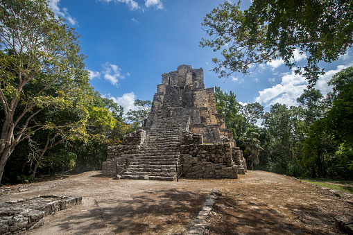 Muyil (also known as Chunyaxché) was one of the earliest and longest inhabited ancient Maya sites on the eastern coast of the Yucatan Peninsula