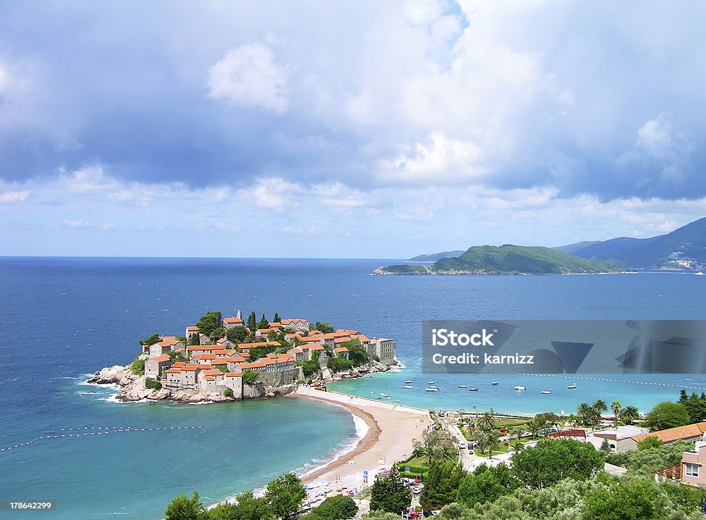 Sveti Stefan island, Montenegro "Sveti Stefan (St. Stefan) island-resort in Adriatic sea, Montenegro" Montenegro Stock Photo