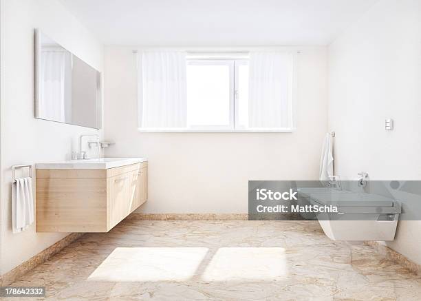 Modern Simple Bathroom Hdri Stock Photo - Download Image Now - Bathroom, Beauty, Bright