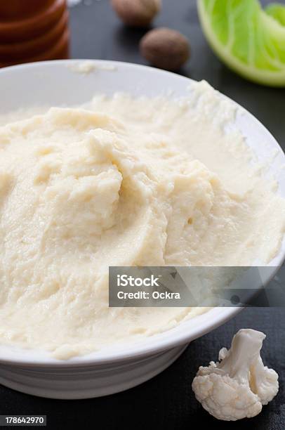 Cauliflower Mash Stock Photo - Download Image Now - Cauliflower, Mash - Food State, Pureed