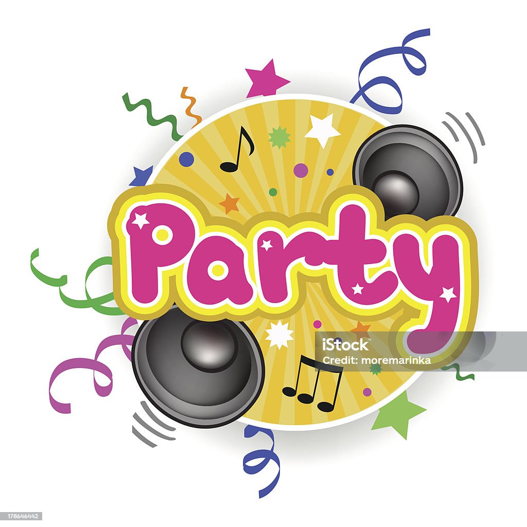 Bright icon with the party Bright icon with the party.Vector illustration Activity stock vector
