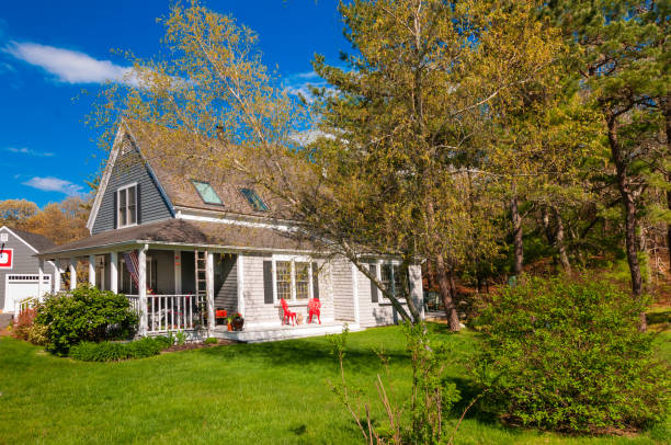 istock Red Chairs on the Side Porch 1786501084
