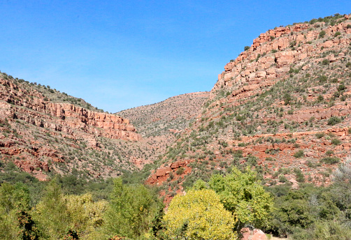 a scenic view in Verde Canyon in Arizona