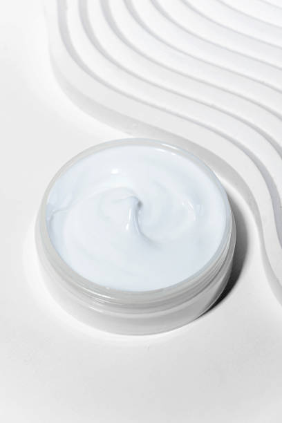 istock Moisturizing facial cream with peptides and microelements against skin aging. 1786506818