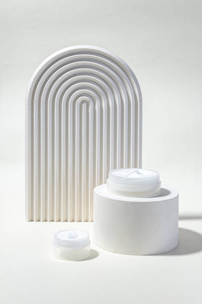 istock Moisturizing facial cream with peptides and microelements against skin aging. 1786506821