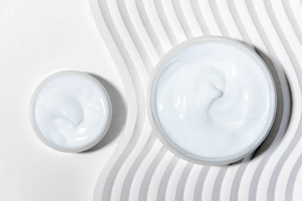 istock Moisturizing facial cream with peptides and microelements against skin aging. 1786506832