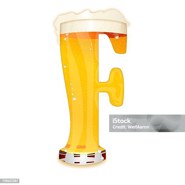 Beer Alphabet Letter F Stock Photo - Download Image Now - Advertisement, Alphabet, Bar - Drink Establishment