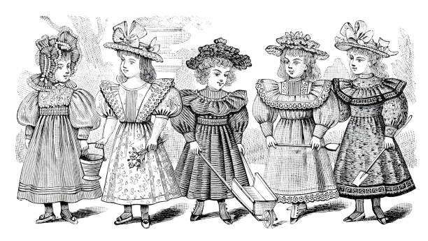 istock Group of five little girls at weekend 1893 1786528233