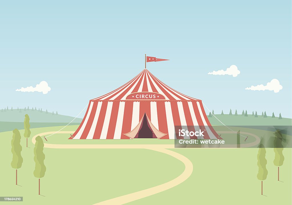 Circus Tent - Lizenzfrei Festzelt Vektorgrafik