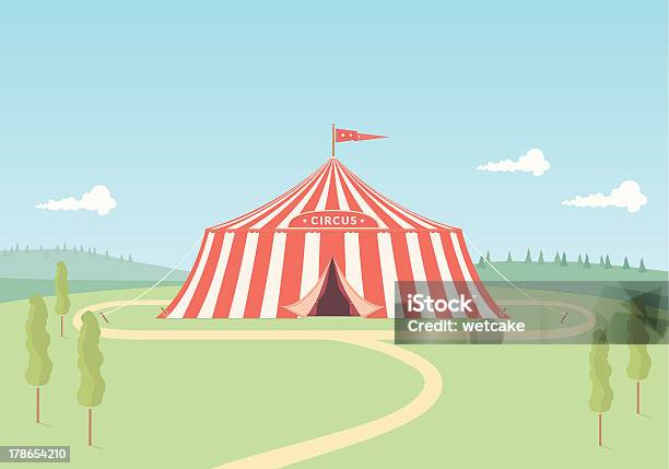 Circus Tent Stock Vektor Art und mehr Bilder von Festzelt - Festzelt, Zelt, Volksfest