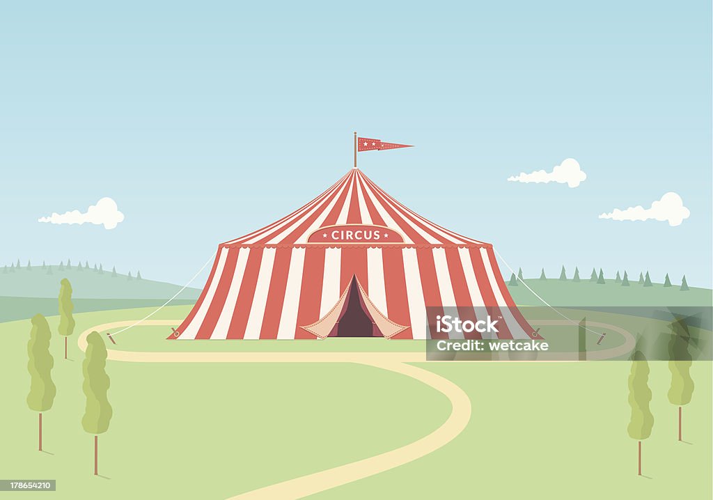 Tenda de circo - Vetor de Tenda royalty-free