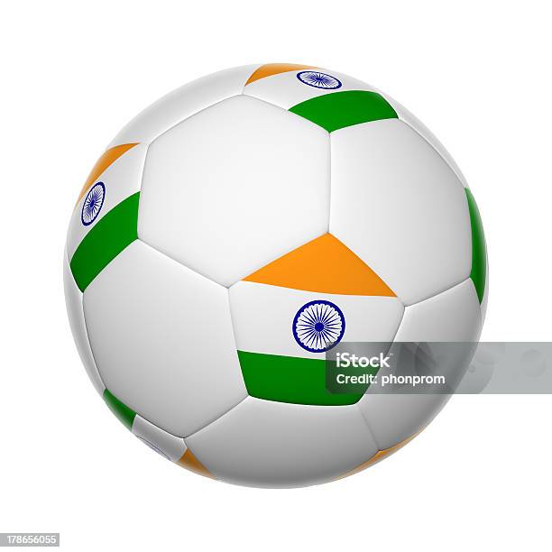 Indian Bola De Futebol - Fotografias de stock e mais imagens de Bandeira - Bandeira, Bandeira da Índia, Bola de Futebol