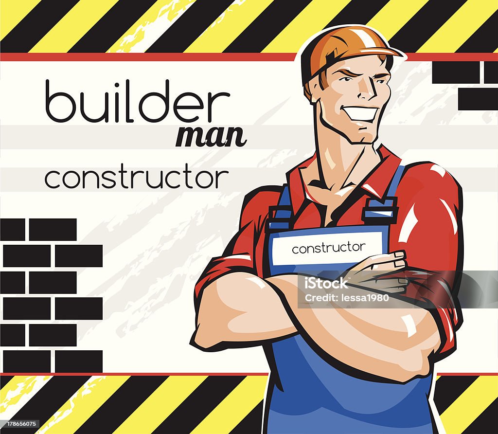 Builder) - 로열티 프리 건물 외관 벡터 아트