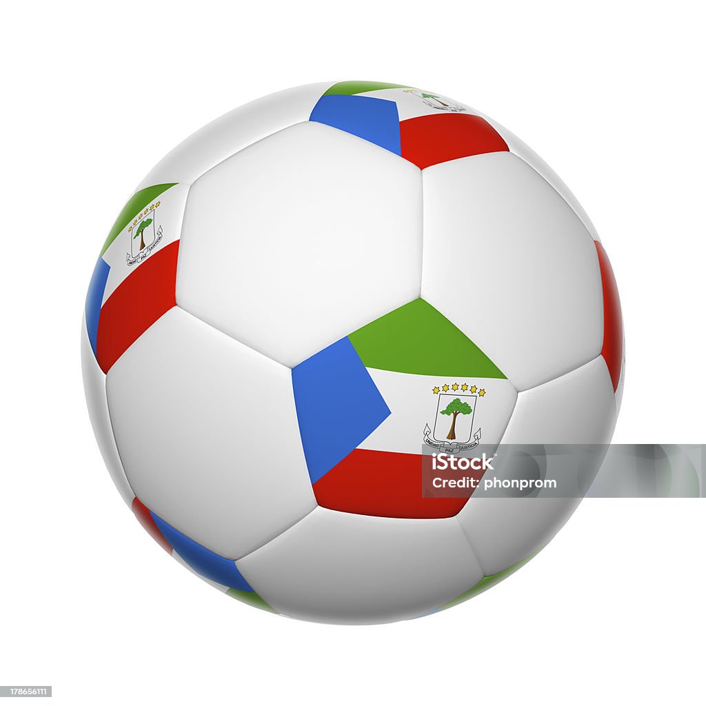 Äquatorial Guinea Fußball ball - Lizenzfrei Afrika Stock-Foto