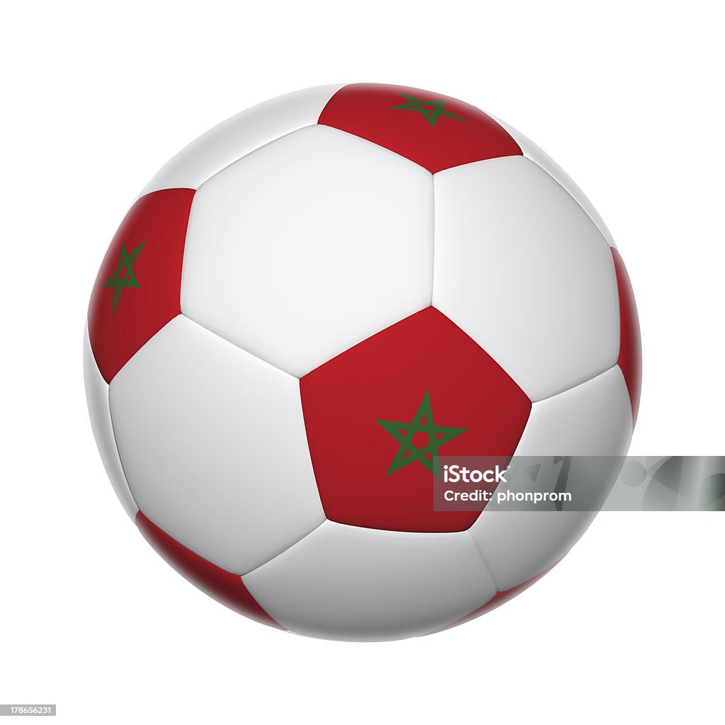 Moroco Bola de Futebol - Royalty-free Bandeira Foto de stock