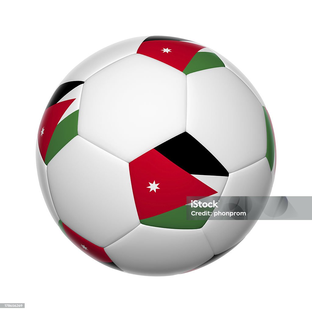 Jordanien ballon de football - Photo de Asie libre de droits