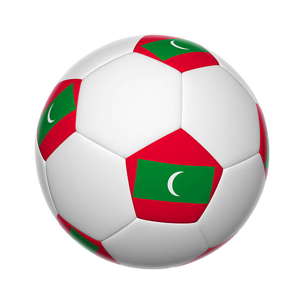 モルディブのサッカーボール - maldivian flag ストックフォトと画像