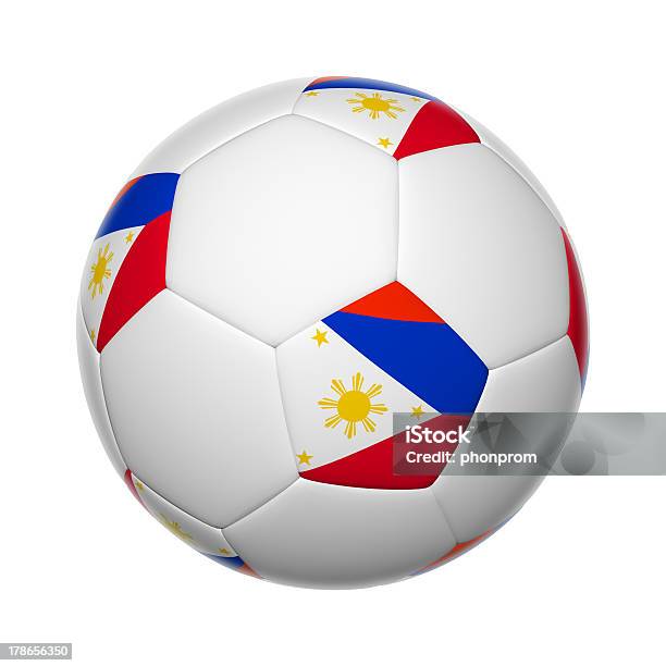 Filipina Bola De Futebol - Fotografias de stock e mais imagens de Bandeira - Bandeira, Bandeira das Filipinas, Bola de Futebol