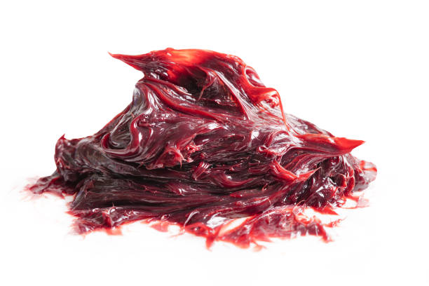 istock Grease isolated on white background with clipping path, red excellent water resistance synthetic lithium complex. 1786604179
