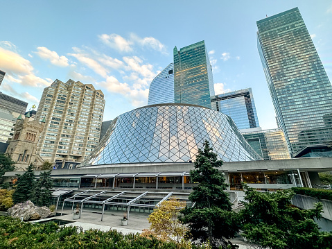 St Lawrence Market District in downtown Toronto Ontario Canada on a sunny day.