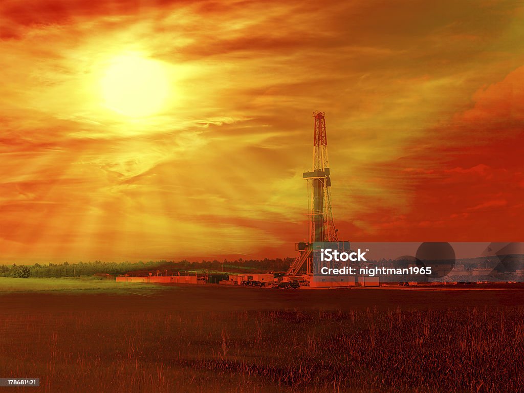 Gas da argille - Foto stock royalty-free di Raffineria di petrolio