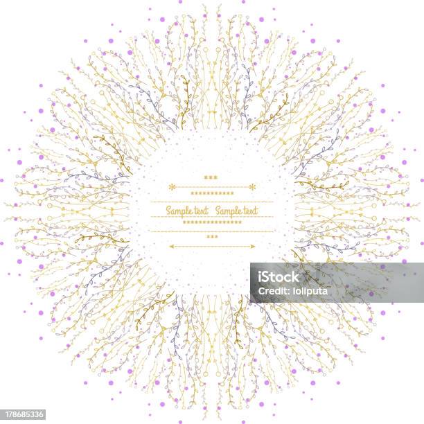 Une Décoration Florale Vecteurs libres de droits et plus d'images vectorielles de A la mode - A la mode, Amour, Arbre en fleurs