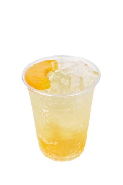 istock A cup of ice soda peach fruit menu. 1786907382