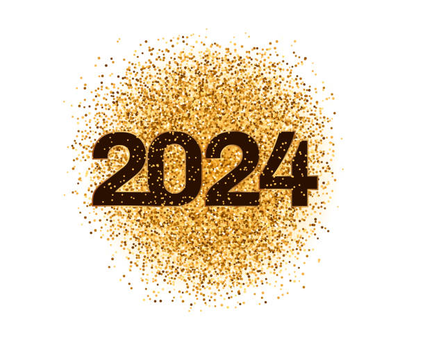 istock 2024 new year party celebration background with golden glittering effect 1786941361