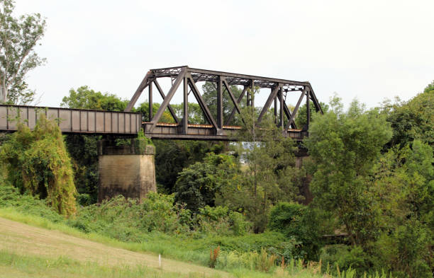istock Railway bridge over a river with trees in Kyogle in New South Wales, Australia 1787026820