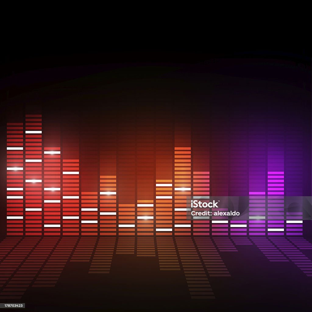 음악 디지탈 이퀄라이저 - 로열티 프리 나이트클럽 스톡 일러스트