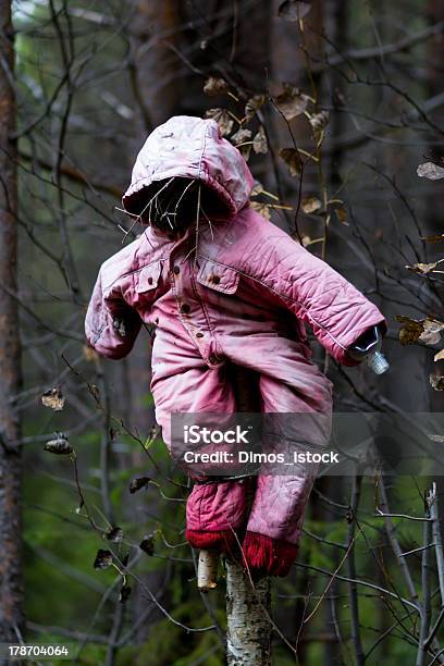 Halloween Scary Scarecrow In Autumn Forest Stock Photo - Download Image Now - Autumn, Baby - Human Age, Celebration