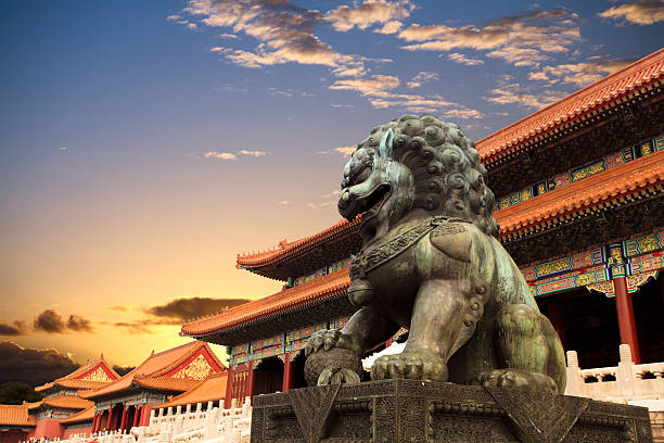 istock bronze lion in the forbidden city 178704488